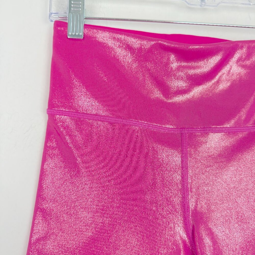 NWT GAP Fit Recycled Power Bike Short 7" Hi-Rise Pink Shimmer Size XS NEW - Picture 3 of 14
